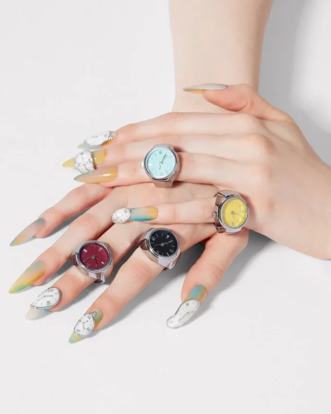 Anel-relógio preto Anel-relógio preto