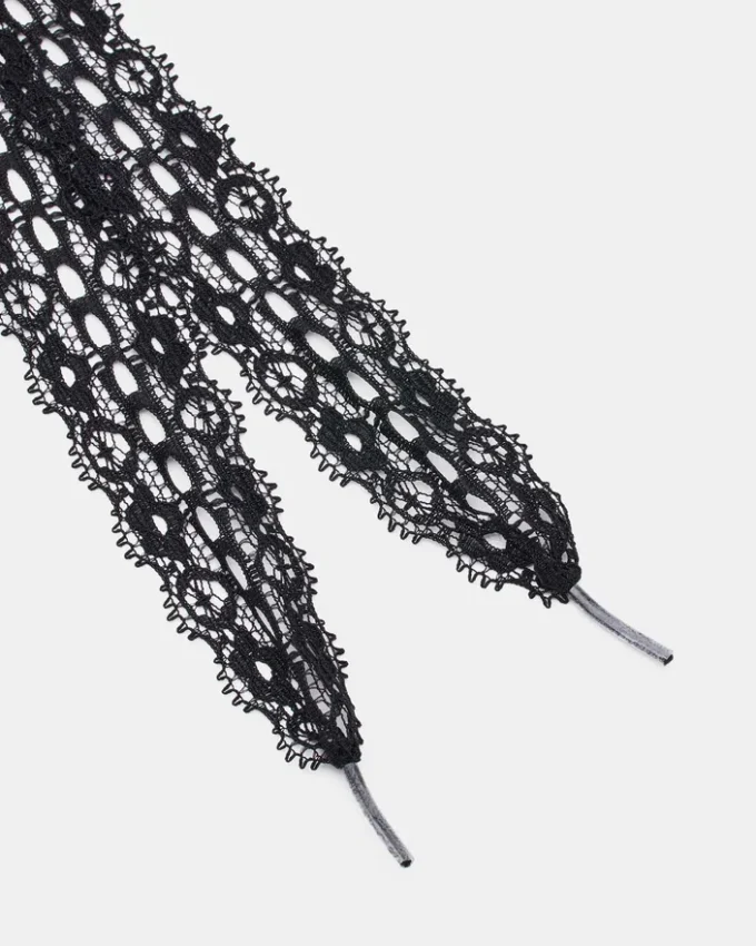 Atacadores e pingentes para sapatos, pretos