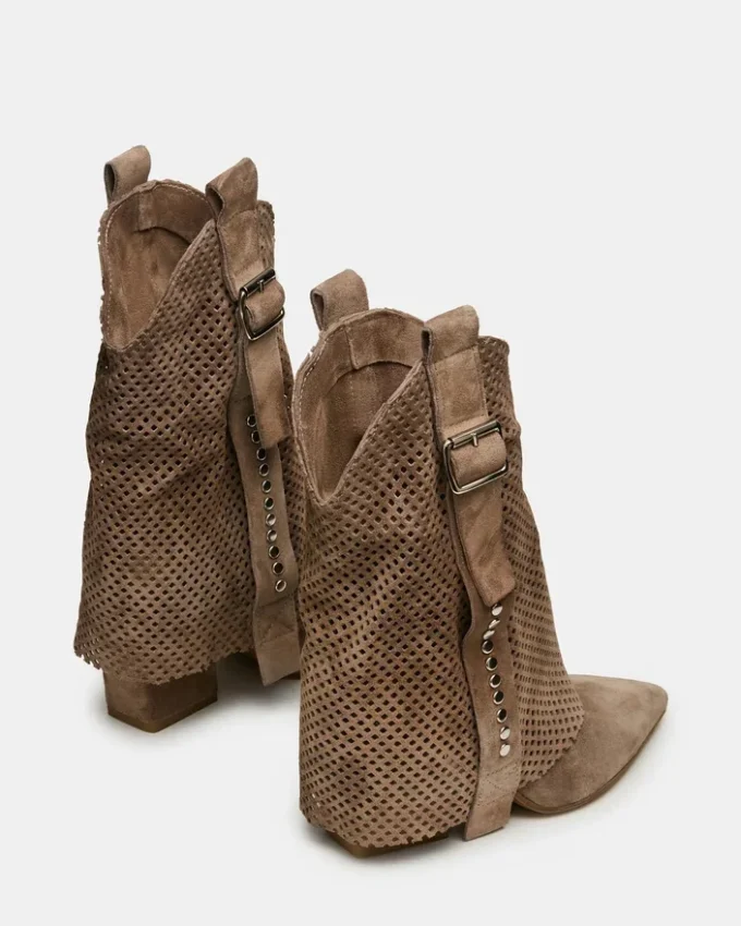 Aubrielle em camurça cinza-escura