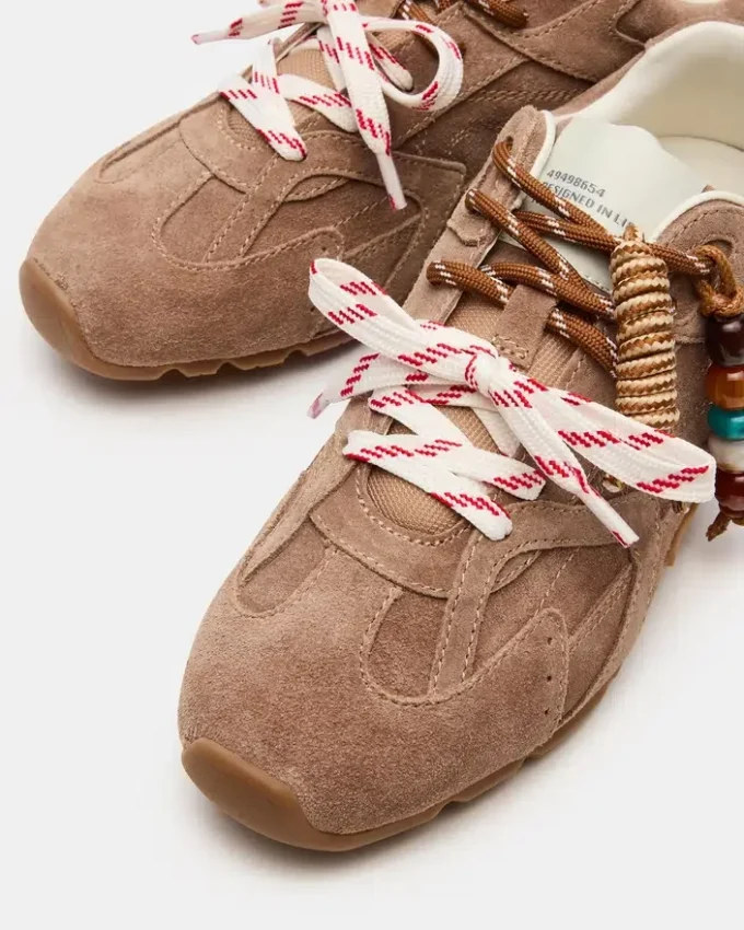 Aziel Charm Camurça Cinza-Acinzentado