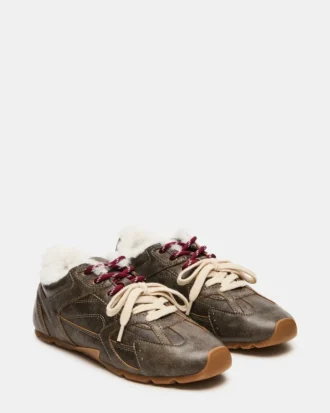 Aziel Pele Sintética Castanha Desgastada