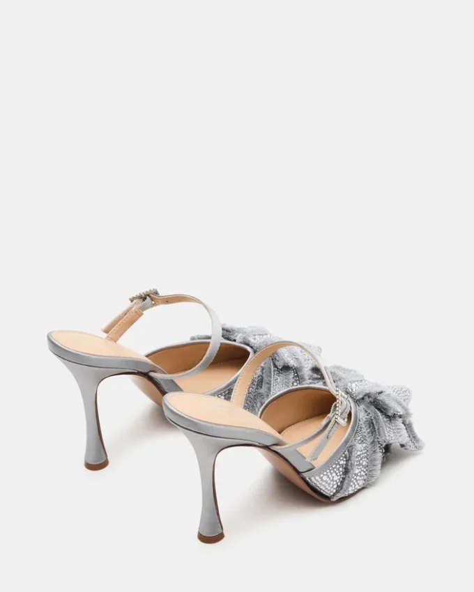 Baylin Cinza Cetim com Strass