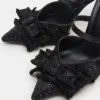Baylin Preto Cetim com Strass