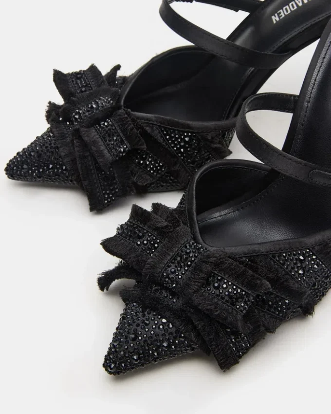 Baylin Preto Cetim com Strass