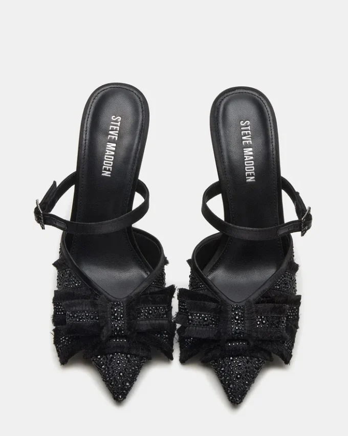 Baylin Preto Cetim com Strass