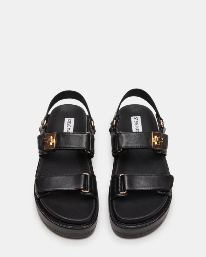 Bigmona em couro preto