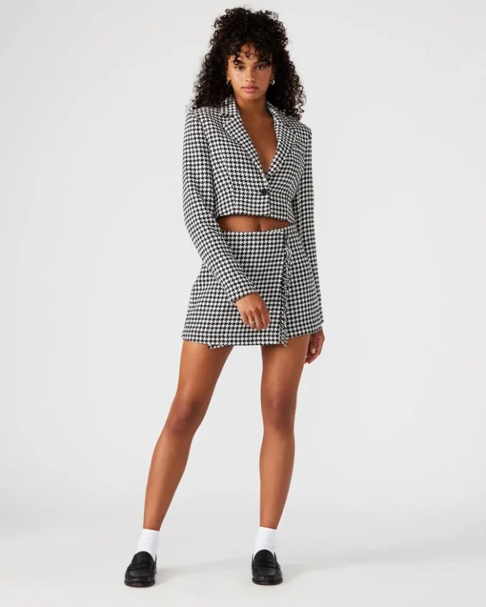 Blazer Curto Rupi Preto/Branco Blazer Curto Rupi Preto/Branco