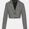 Blazer Curto Rupi Preto/Branco Blazer Curto Rupi Preto/Branco