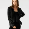 Blazer Payton com Lantejoulas Preto Blazer Payton com Lantejoulas Preto