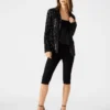 Blazer Payton com Lantejoulas Preto Blazer Payton com Lantejoulas Preto