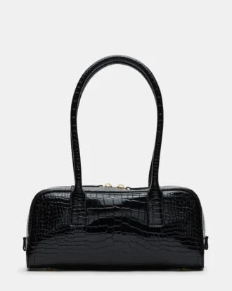 Bolsa de Anise Preto Crocodilo