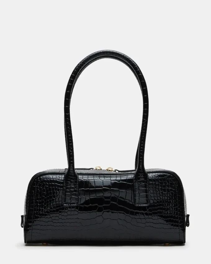 Bolsa de Anise Preto Crocodilo