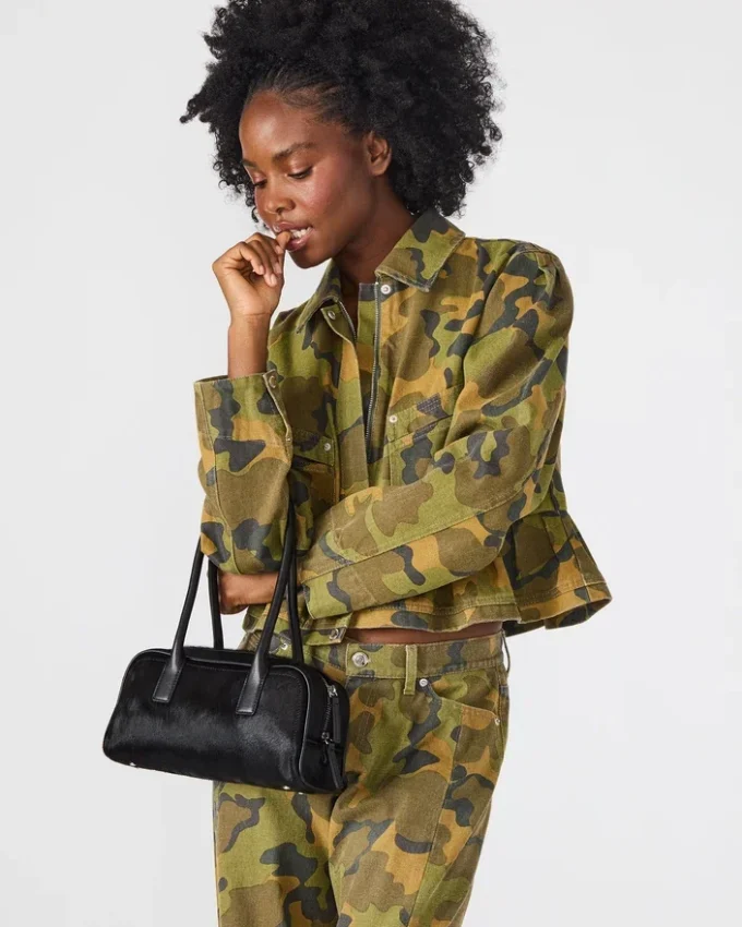 Bolsa de Anise Preto Crocodilo