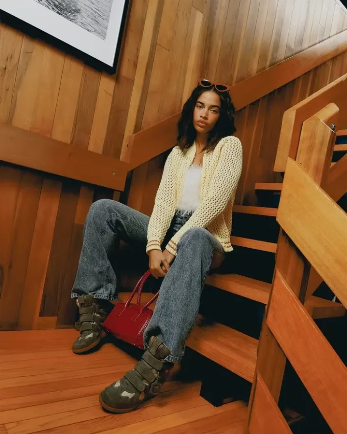 Bolsa de Anise Vermelha Crocodilo