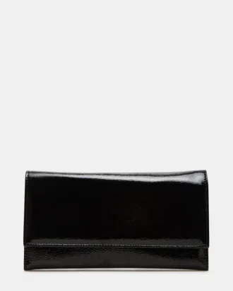 Bolsa Juliana em Couro Envernizado Preto
