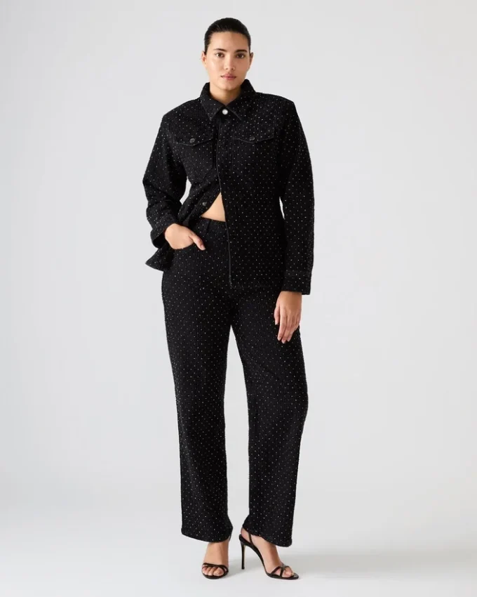 Calças de ganga Avaline Crystal Jean Black