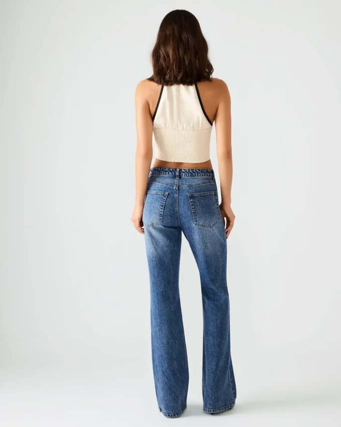 Calças de Ganga Irys Azul-Marinho Escuro