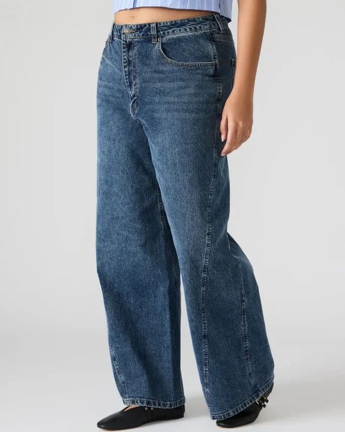 Calças de ganga Rori azul-marinho escuro