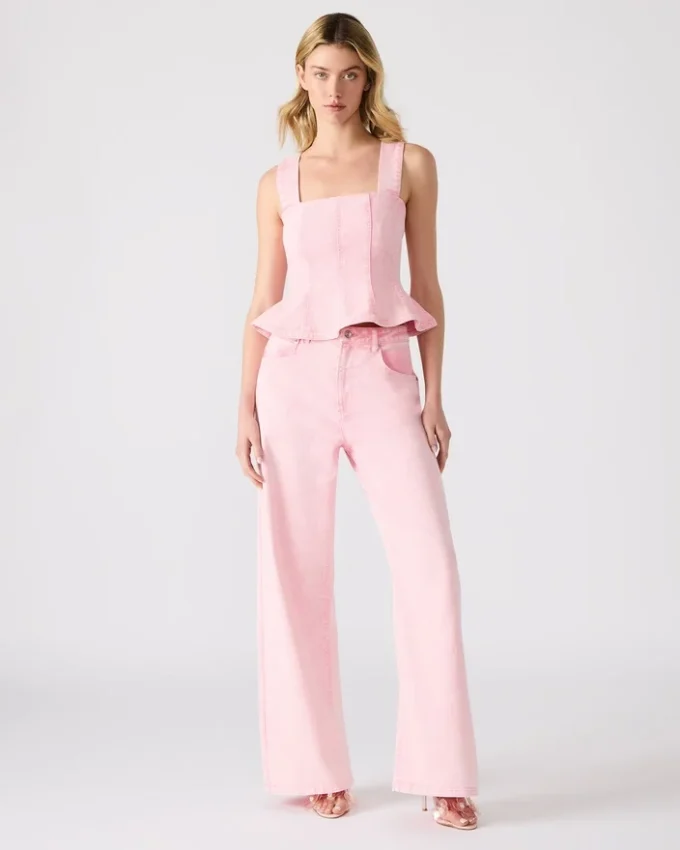 Calças de ganga Roz rosa Calças de ganga Roz rosa