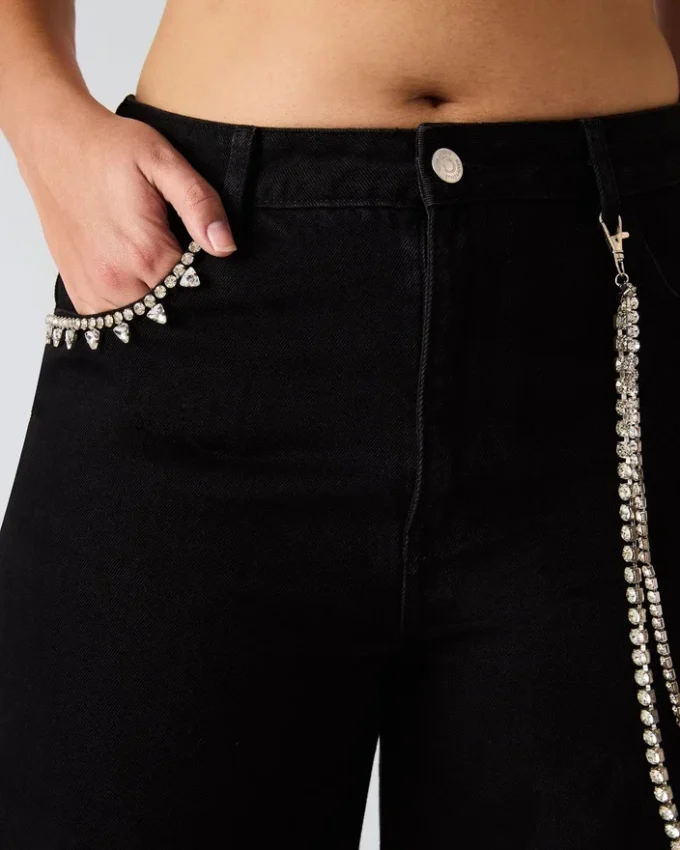 Calças de ganga Swift pretas Calças de ganga Swift pretas