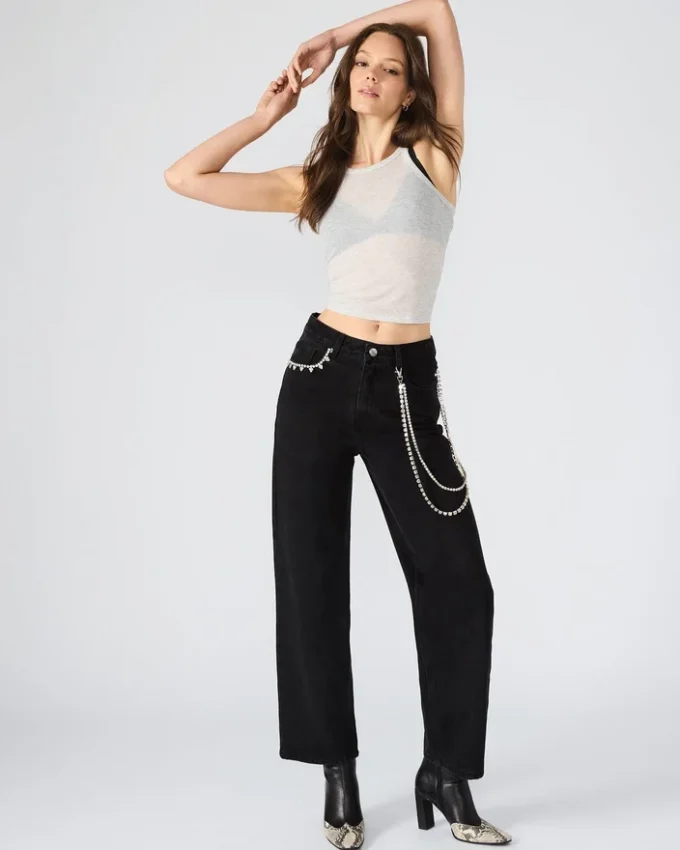 Calças de ganga Swift pretas Calças de ganga Swift pretas