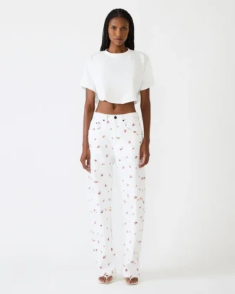 Calças de ganga Sydnee Floral Antique