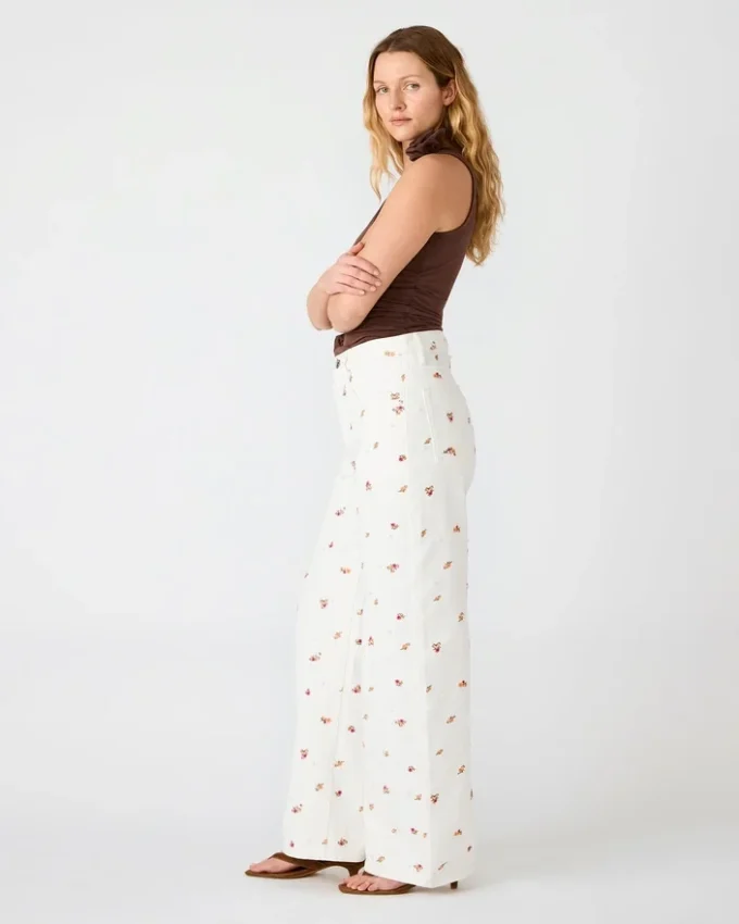 Calças de ganga Sydnee Floral Antique