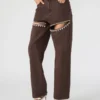 Calças de ganga Taylor, castanho cacau