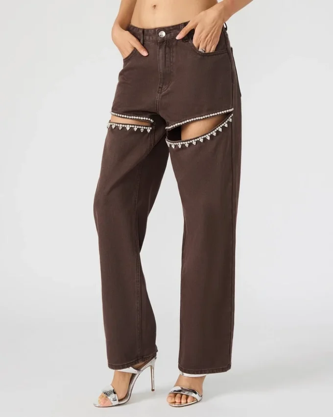 Calças de ganga Taylor, castanho cacau