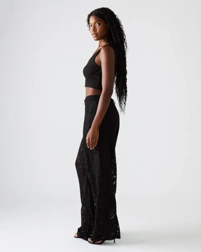 Calças Tre Lace Preto