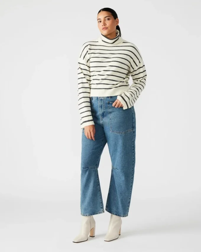 Camisola Narsha Branca/Preta