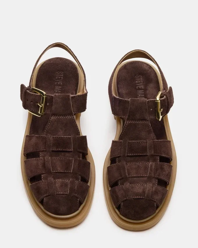 Camurça castanha chocolate Tope Camurça castanha chocolate Tope