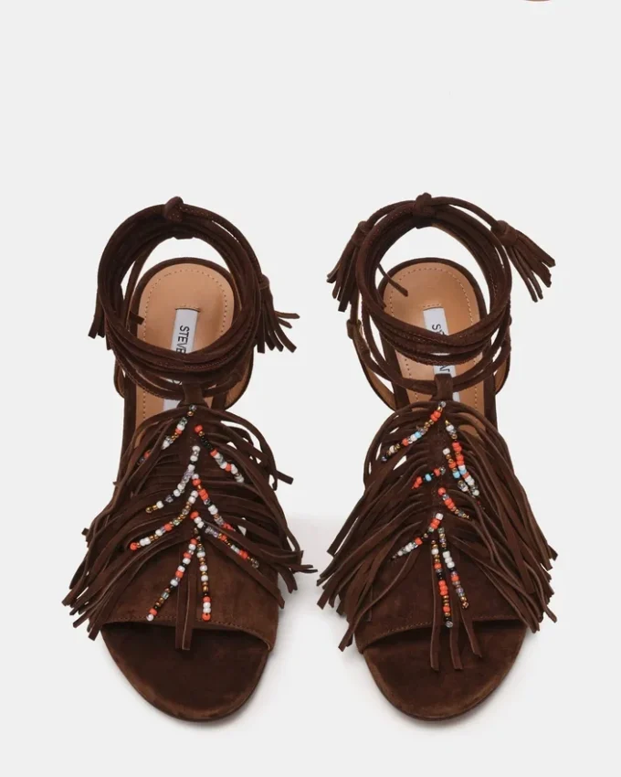 Camurça castanha Talia