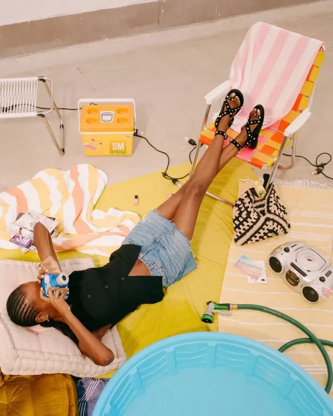 Camurça preta Linear