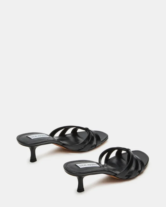 Cary em couro preto Cary em couro preto