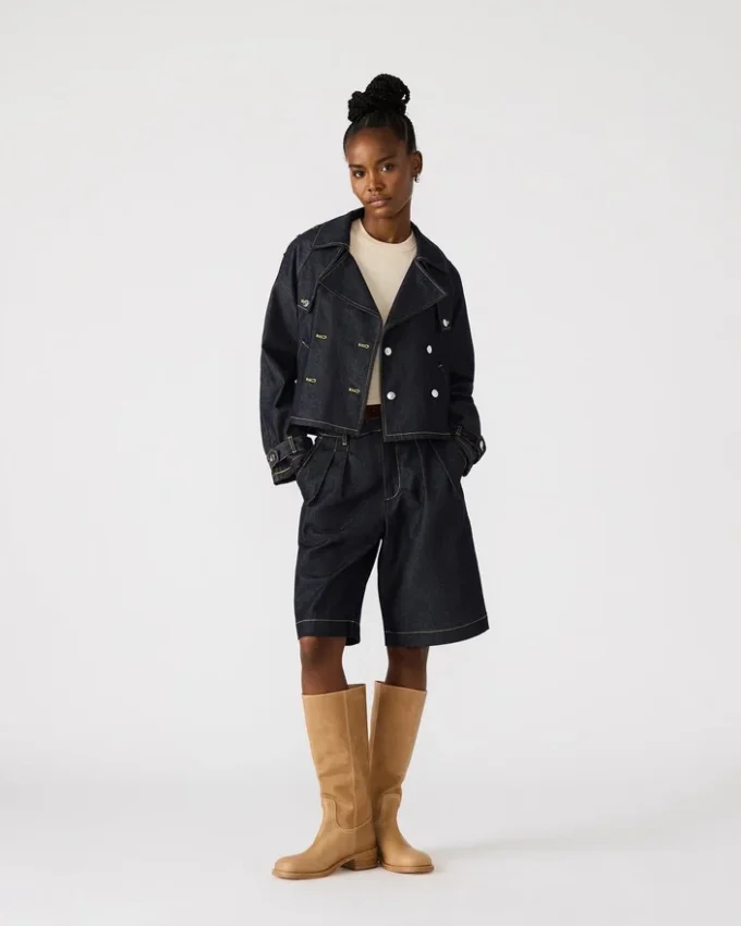 Casaco de ganga Sirus Indigo