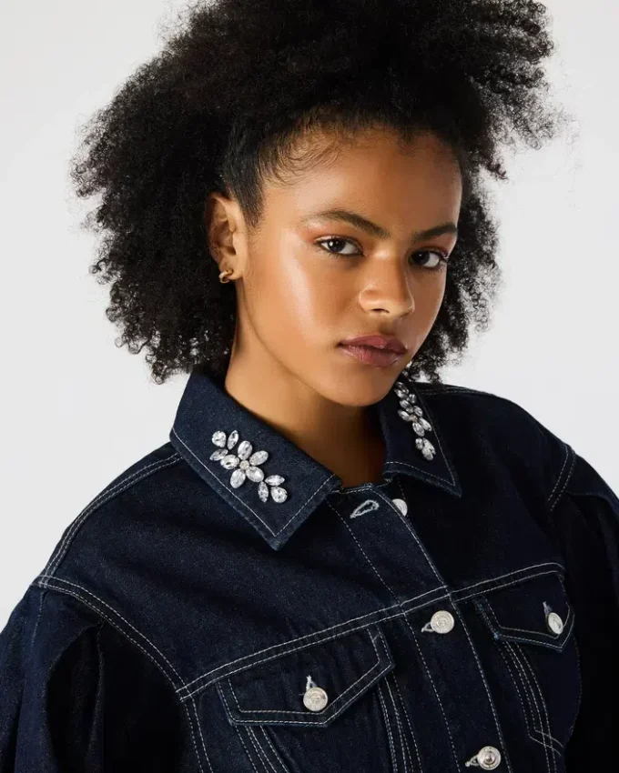 Casaco Dorothy em Denim Azul Bijou