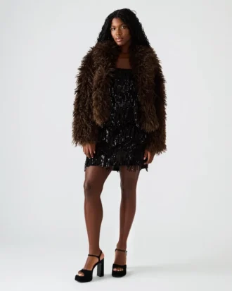 Casaco Inaya Espresso Escuro