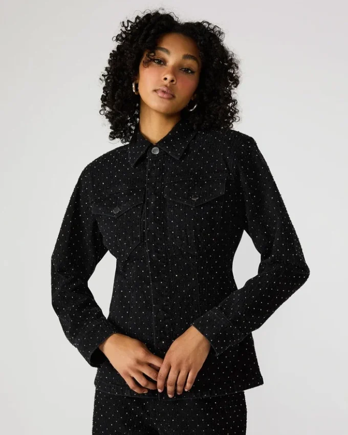 Casaco Parc Crystal Preto