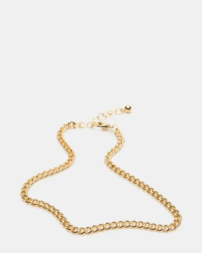 Conjunto de 2 tornozeleiras com corrente de strass