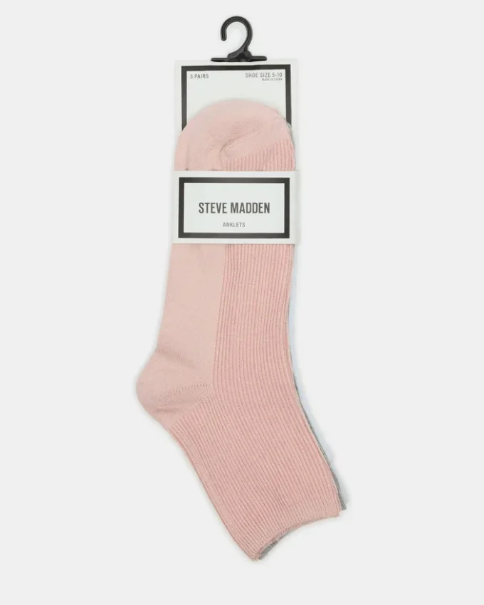 Conjunto de 3 pares de meias curtas Conjunto de 3 pares de meias curtas