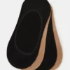 Conjunto de 5 pares de meias interiores lisas em microfibra Conjunto de 5 pares de meias interiores lisas em microfibra