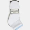 Conjunto de 6 pares de meias curtas com nervuras Peyton, branco multicolorido Conjunto de 6 pares de meias curtas com nervuras Peyton, branco multicolorido