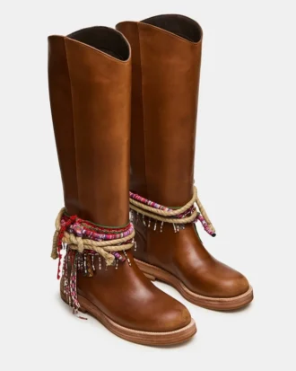 Couro castanho claro