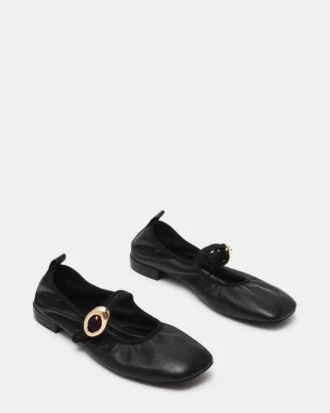 Daffia Couro Preto