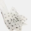 Davina Tulle Branco/Preto com Bolinhas