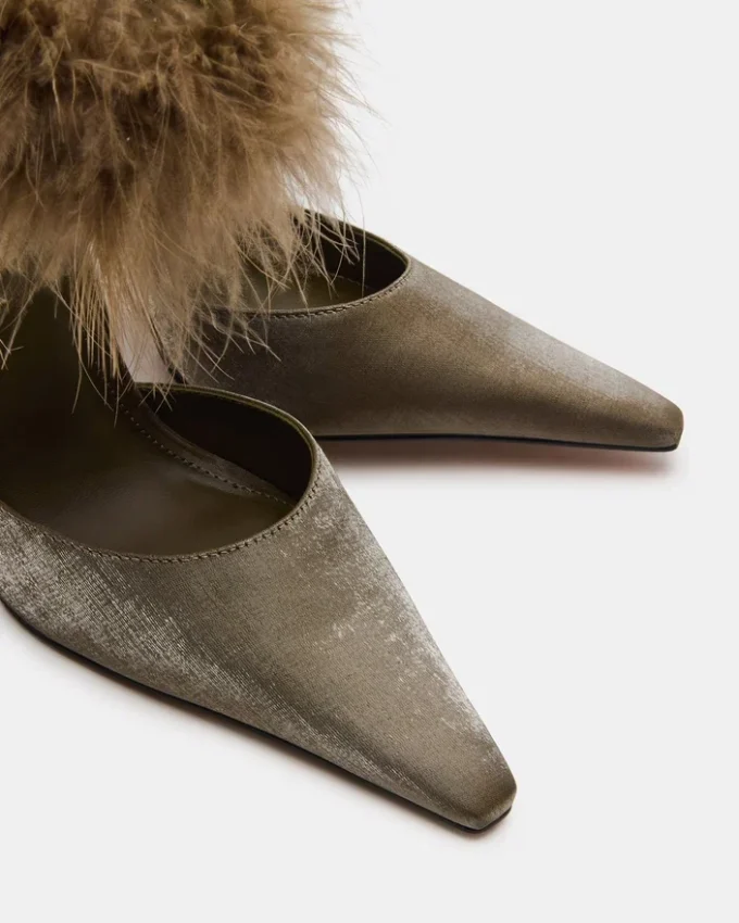 Elusive Olive Satin Elusive Olive Satin