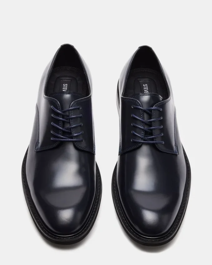 Hadar em couro azul-marinho