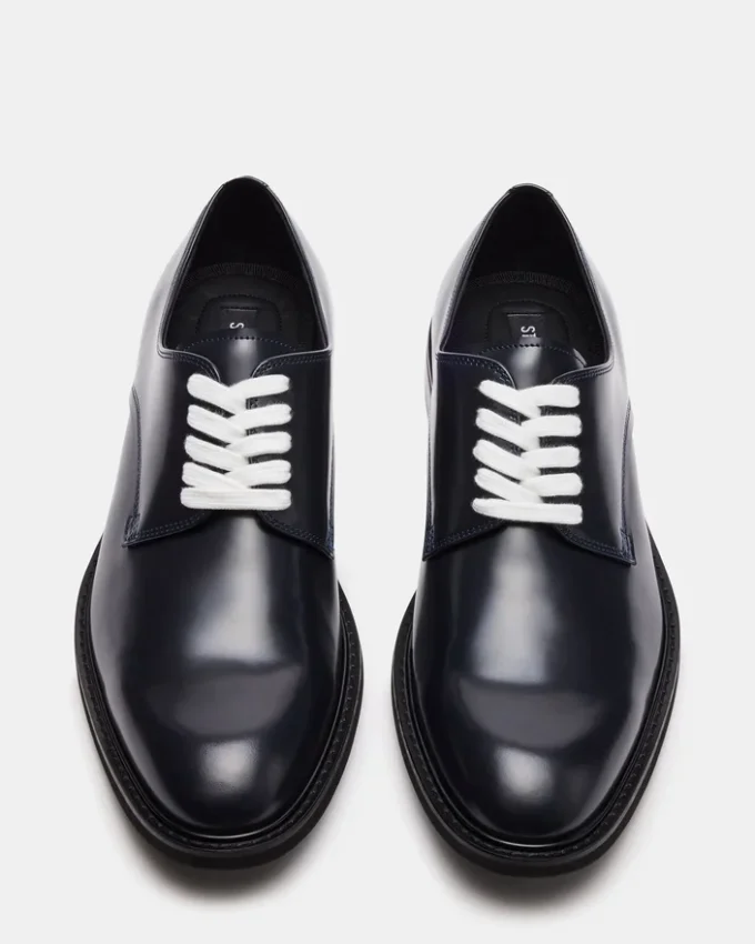 Hadar em couro azul-marinho