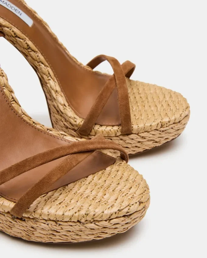 Juni Chestnut Suede Raffia Juni Chestnut Suede Raffia